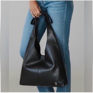 Large Boho Chic Black Tote Bag